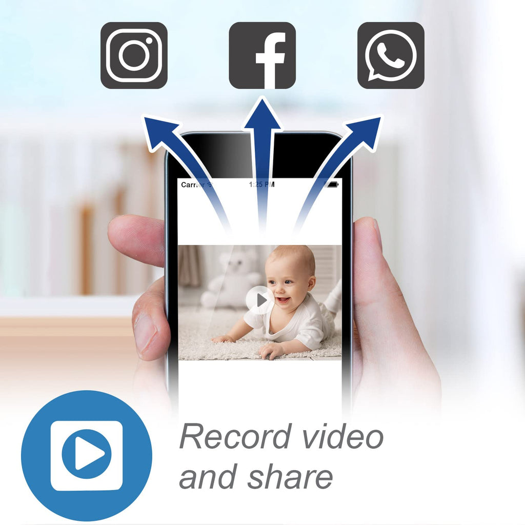 VTech RM7764-2HD Smart WiFi Baby Monitor with 2 Cameras, 1080p HD Video, 360° Pan & Tilt, 10x Zoom, 7' HD Parent Unit, Night Vision, Soothing Sounds, 2-Way Talk, Temperature & Motion Detection