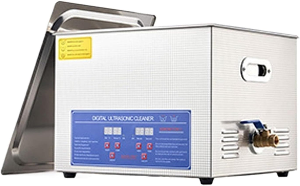 2/3/6/10/15/30L Ultrasonic Cleaner with Digital Timer and Heater, Stainless Steel, Ultrasonic Washing Machine Home Appliance (10L)