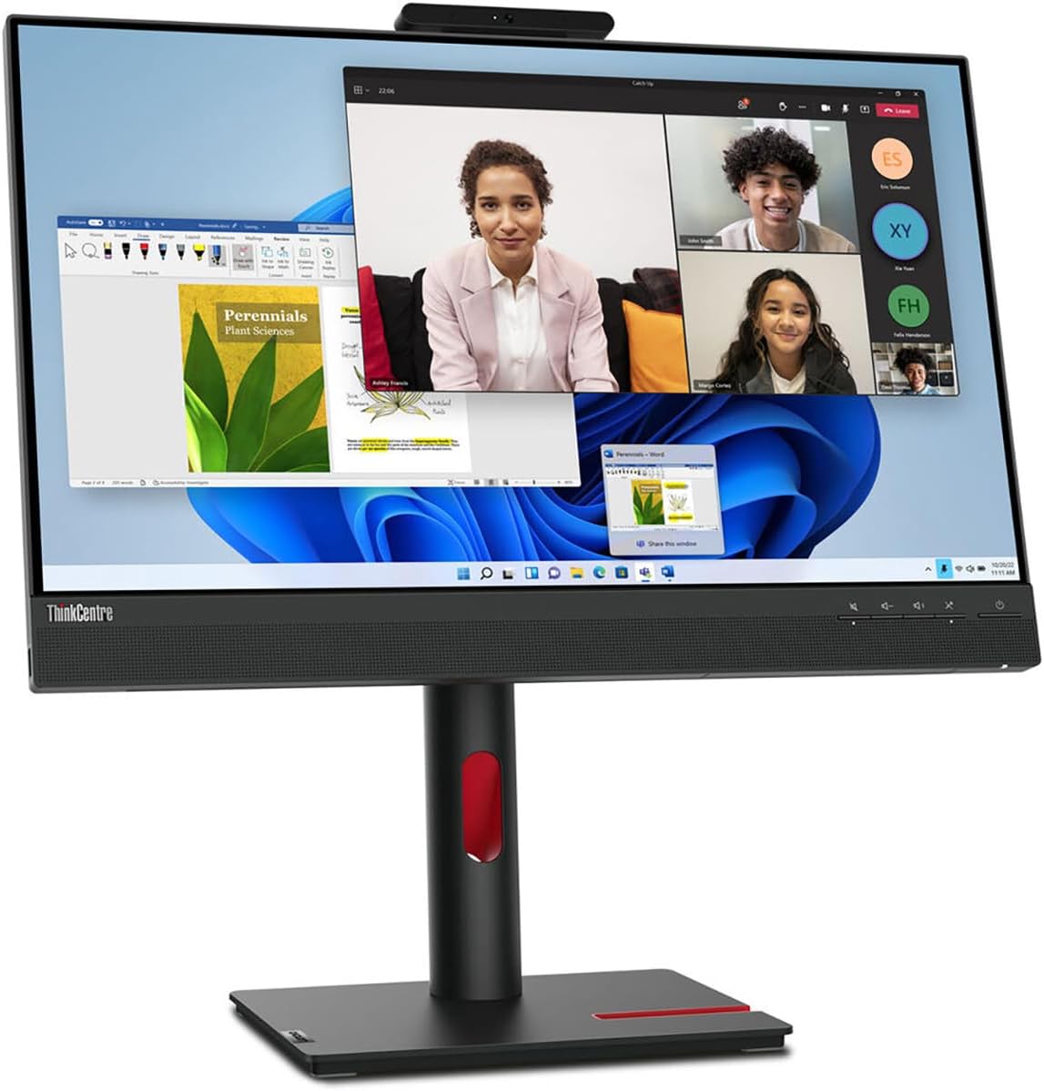 Lenovo ThinkCentre Tiny-in-One 24' Class Webcam LED Touchscreen Monitor - 16:9-4 ms,Full HD 1920x1080