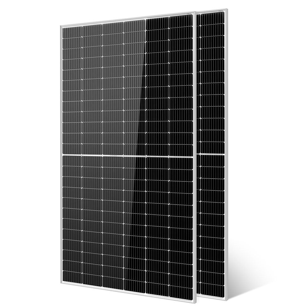 SUNGOLDPOWER 2PCS 550W Solar Panel,UL61730,18BB Monocrystalline Grade A Cell,Rigid,High Efficiency,IP68，Charging 12V/24V/48V Battery on Rooftop,Yard,Marine,on/Off Grid System CEC Listed (Total 1100W)