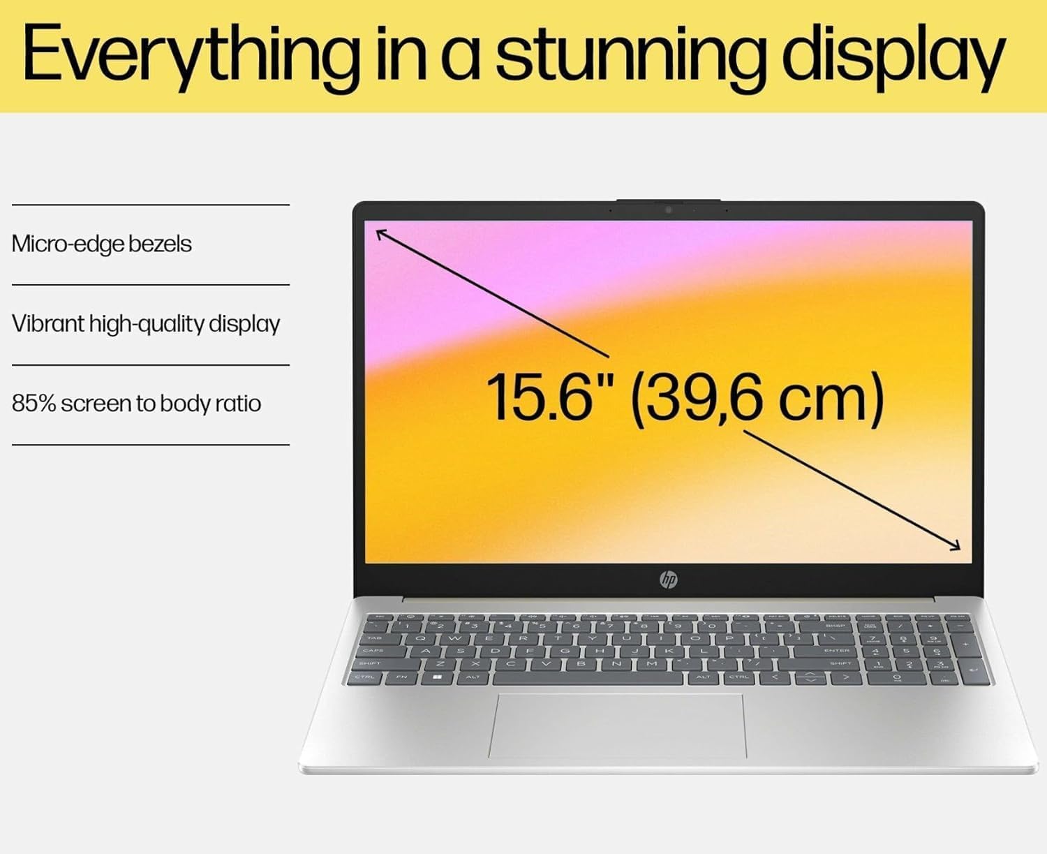 HP 15.6' FHD IPS Display Business Laptop with Lifetime Office 365 for The Web | Intel Core i5-1235U, 12th Gen 10-Core Processor | 32GB RAM, 1TB SSD | WiFi 6, Bluetooth 5, 8HR Battery, 720p HD Cam