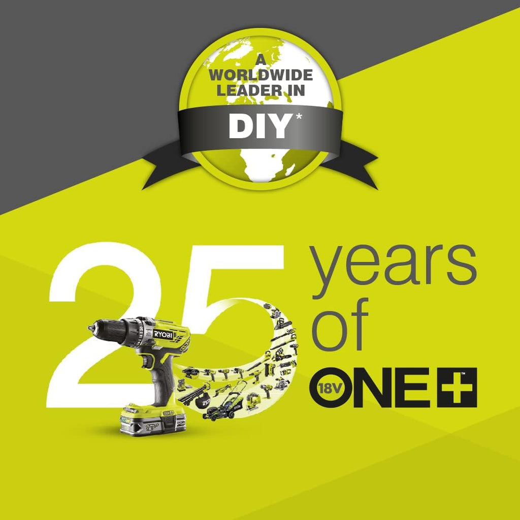 Ryobi OLM1833B Lawnmower Battery 18V ONE+ 33cm 35Lt Mulching 25-65mm Kit 4.0 Ah