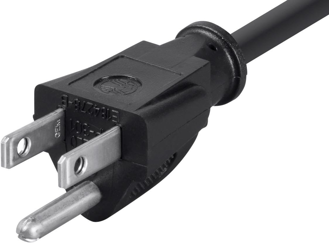10 PCS, 16AWG Power Extension Cord Cable, Black 25 Feet, CNE592473
