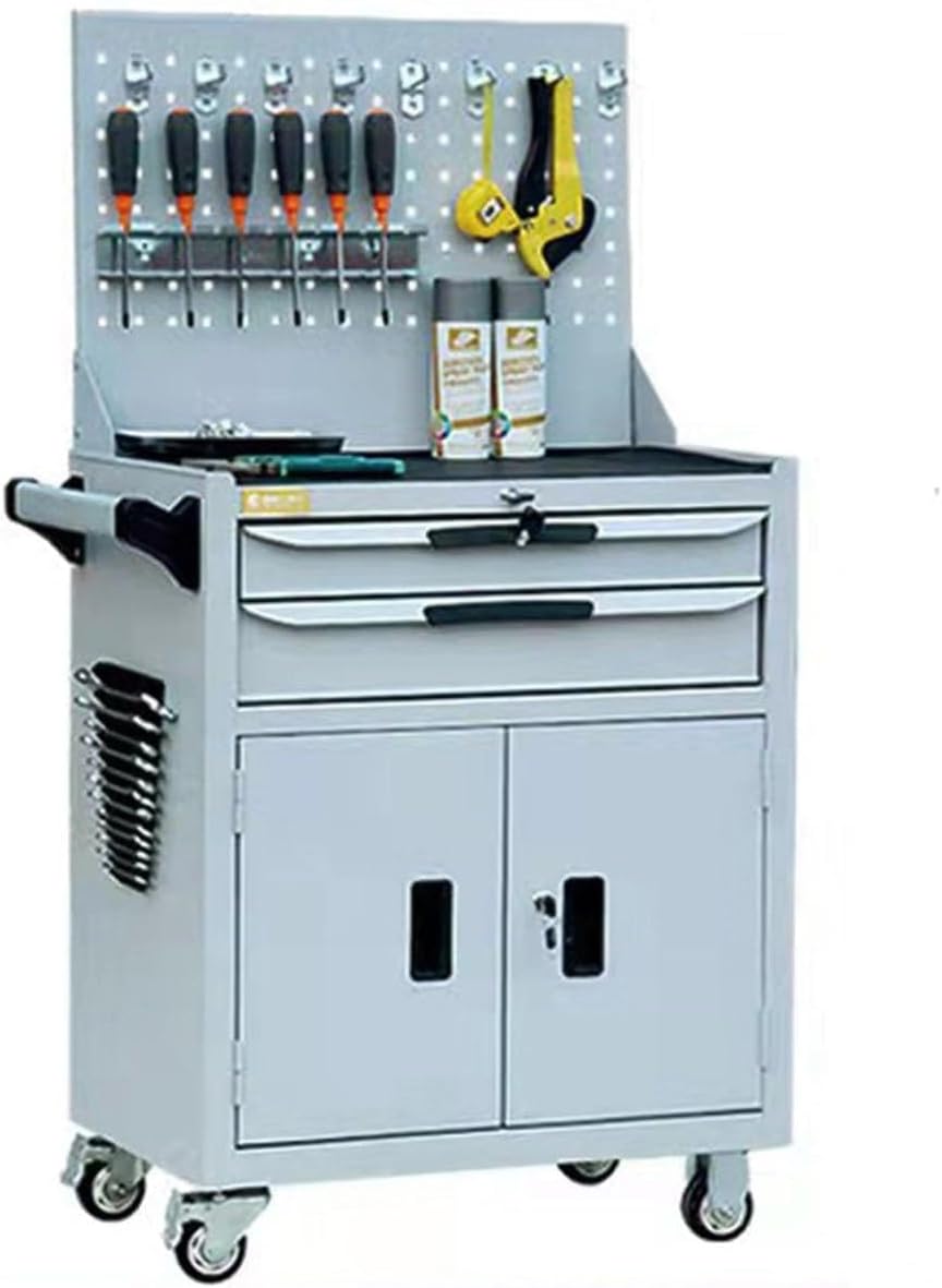Toolbox Rolling Tool Chest with Drawer, High Capacity Tool Chest with Wheels, Mobile Steel Tool Cabinet Storage for Warehouse Tool Box