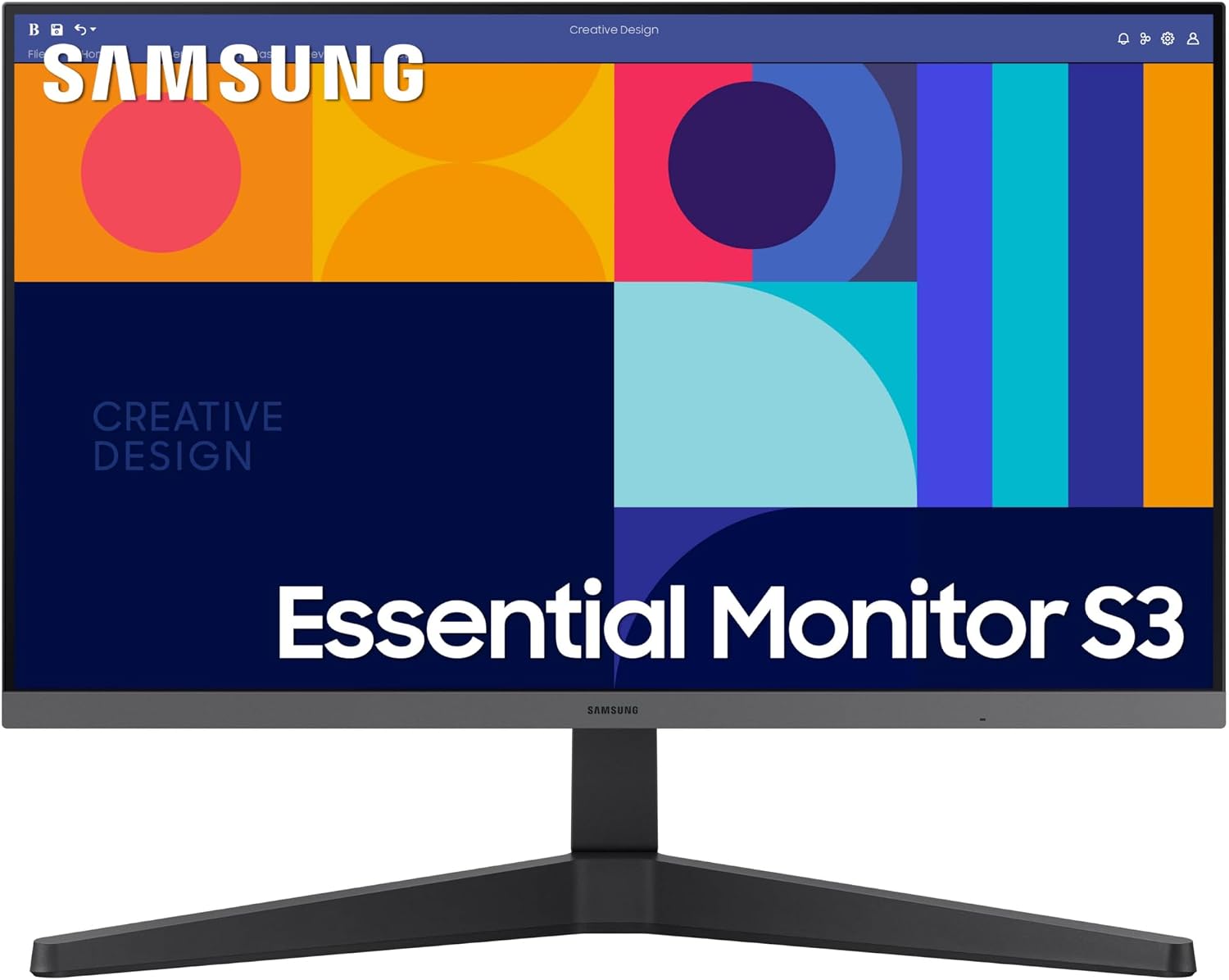 Samsung 27-Inch S33GC Series Business Essential Computer Monitor, IPS Panel, Tilt Only Display Stand, 100Hz, HDMI and DisplayPort, AMD FreeSync, Advanced Eye Care LS27C332GANXZA, 2023
