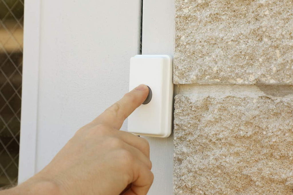 Extra Loud Doorbell- 120db Door Buzzer for Business Entry - Unique Loud Wireless Doorbell for Noisy or Large Areas - One Door Buzzer Entry System Kit Provides Complete Coverage