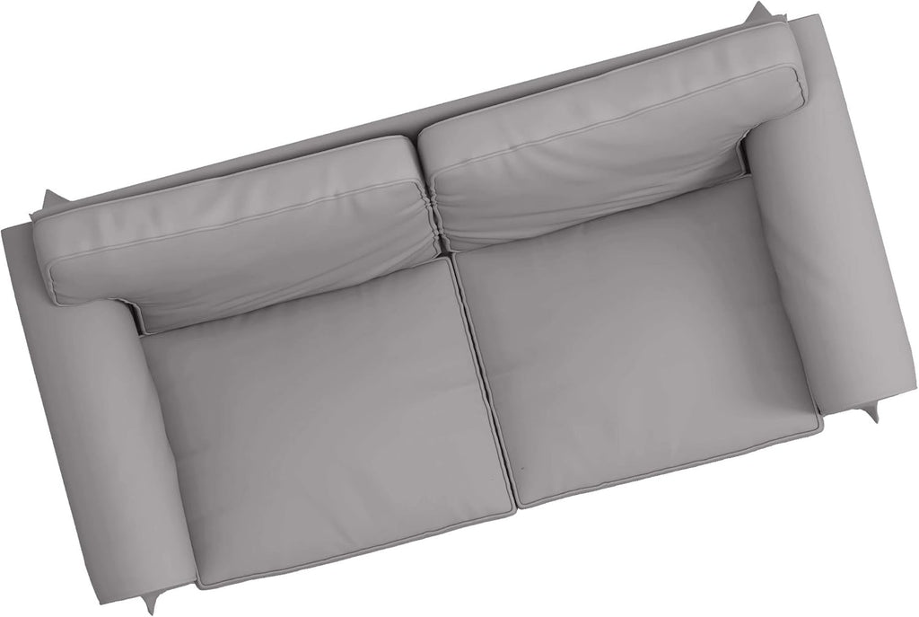 Heavy Duty UPPLAND (Not EKTORP) Sofa Cover Replacement Compatible with IKEA UPPLAND 3 Seat Sofa, Loveseat, Armchair, Sectional Corner, or Footstool Slipcover Only (Uppland 2 Cotton Light Gray)