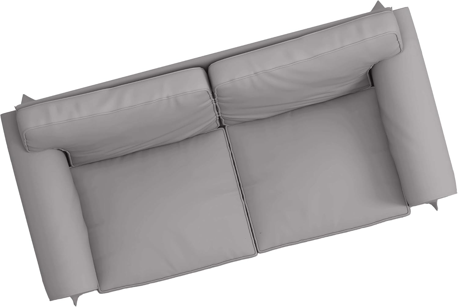 Heavy Duty UPPLAND (Not EKTORP) Sofa Cover Replacement Compatible with IKEA UPPLAND 3 Seat Sofa, Loveseat, Armchair, Sectional Corner, or Footstool Slipcover Only (Uppland 2 Cotton Light Gray)