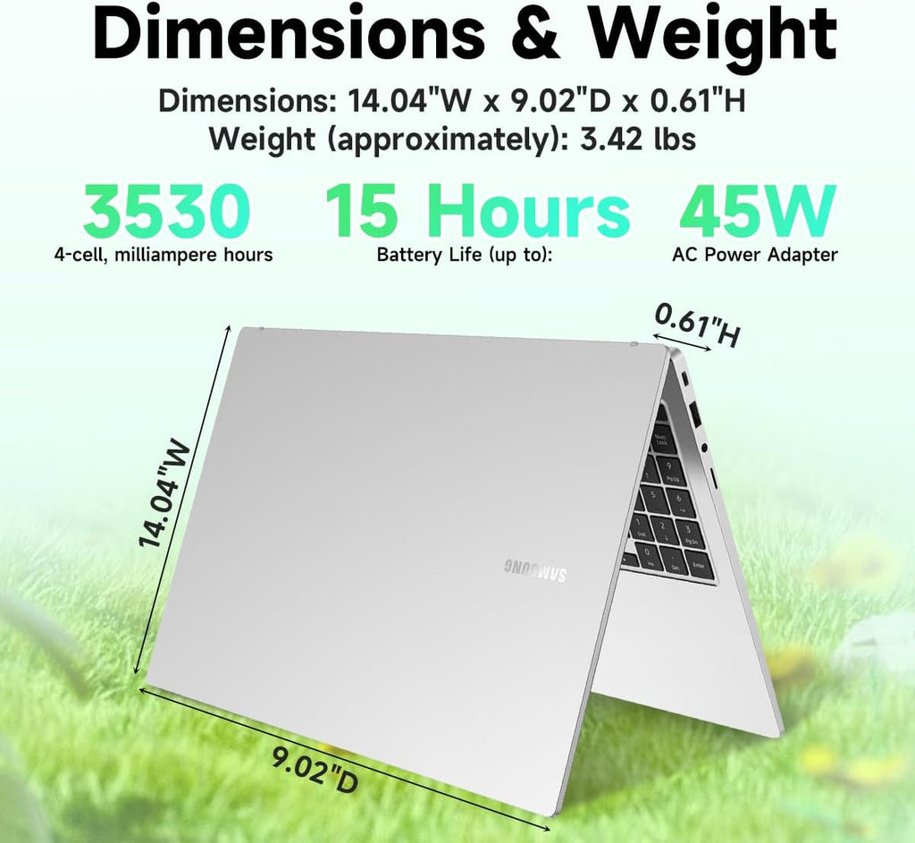 Samsung Galaxy Book4 Business Laptop - 15.6 FHD Display, Intel 10-Core 7 150U, 16GB RAM, 512GB SSD, Backlit Keyboard, Fingerprint, Copilot AI PC, Windows 11 Pro, w/Accessories