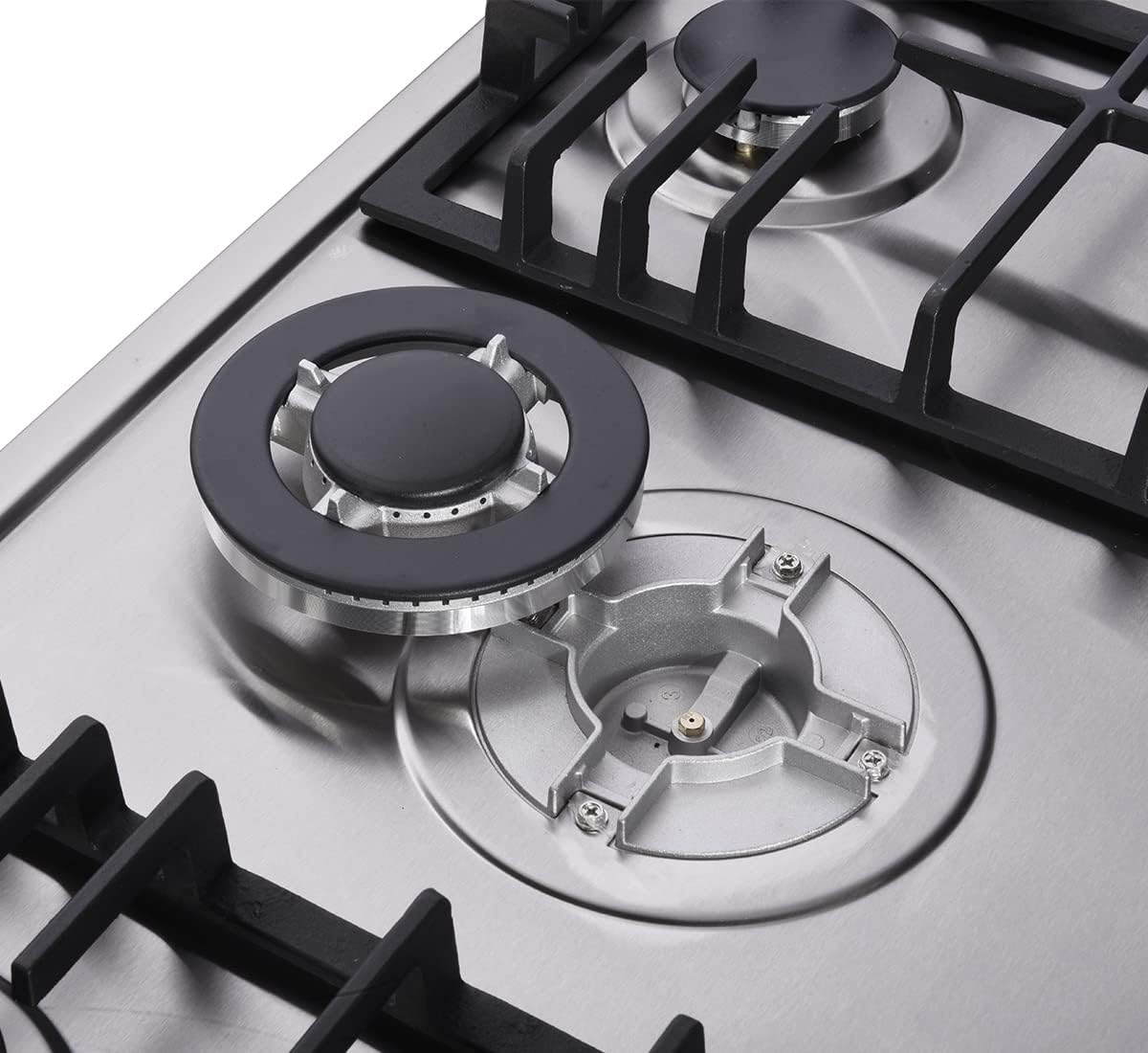 30 Inch Gas Cooktop - Dual Fuel Sealed 5 Burners Drop-In Stainless Steel Hob DK257-A01