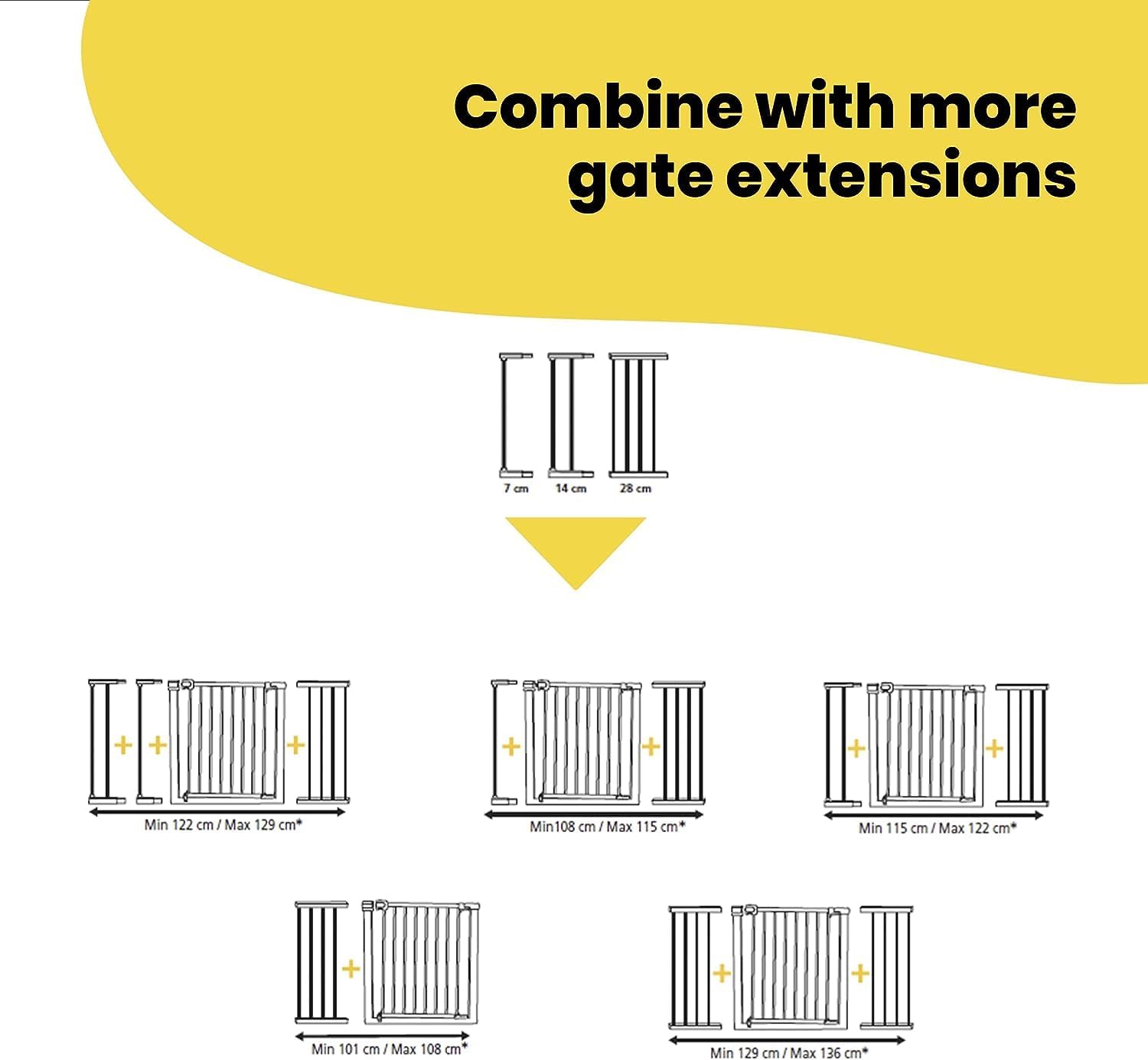 Safety 1st 28 cm Extensions for Pressure Fit Gate