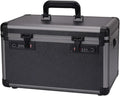 Portable Tool Box Multifunctional Tool Storage Box Portable Tool Storage Box with Removable Tray, Aluminum Tool Box with Dual Combination Lock Small Parts Box (Size : L)