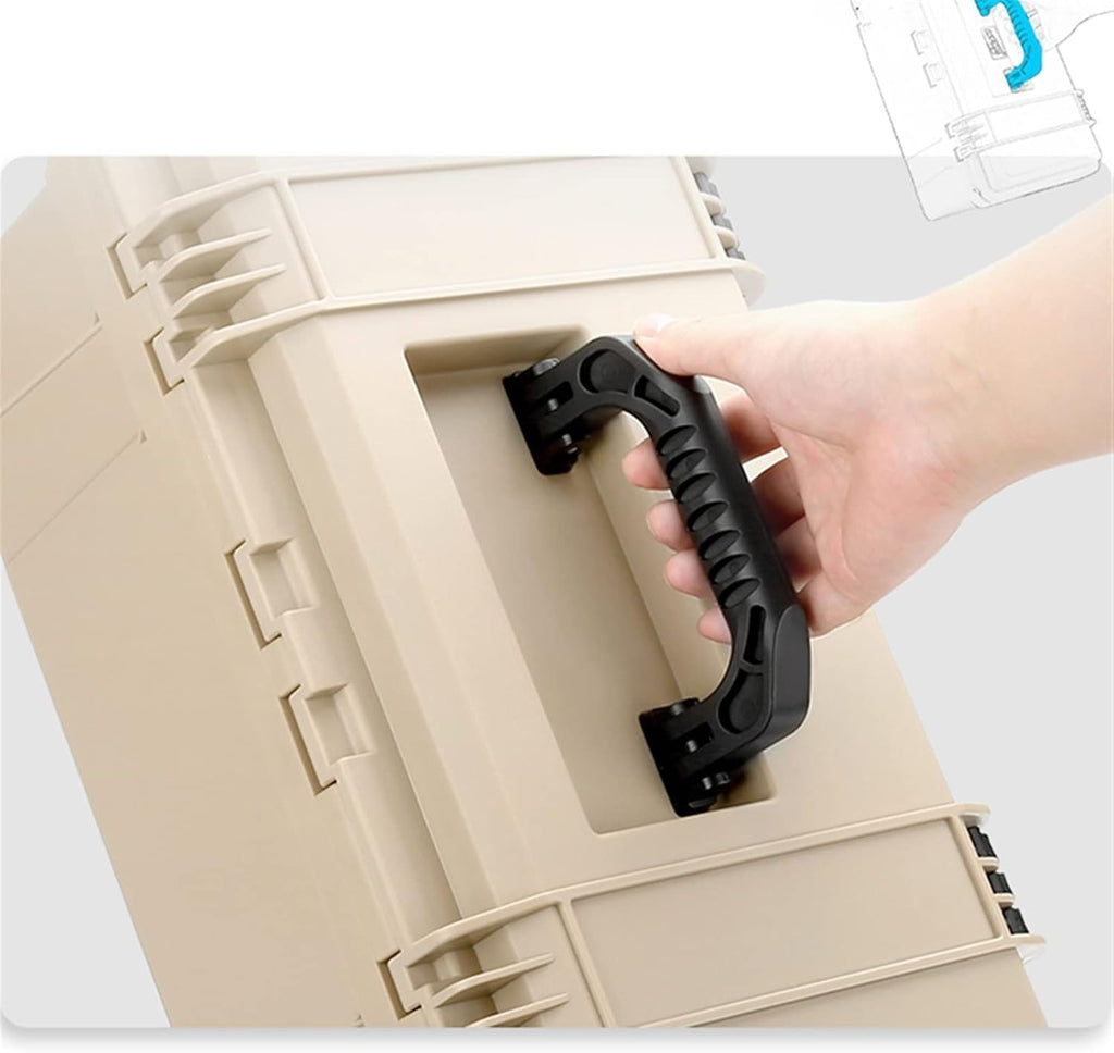 Portable Tool Box Tool Box with Removable Tool Tray Portable Tool Box Organizer Hardware Electrician Storage Box Auto Repair Tool Box Small Parts Box (Size : 490x300x235mm)