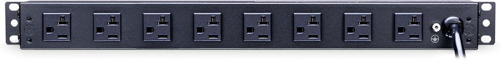 CyberPower RKBS20S2F8R Rackbar Surge Protector, 120V/20A, 10 Outlets, 15 Foot Power Cord, 1U Rackmount, UL Listed