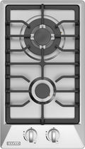Empava 12' Gas Stove Cooktop with 2 Italy Sabaf Sealed Burners NG/LPG Convertible in Stainless Steel, 12 Inch