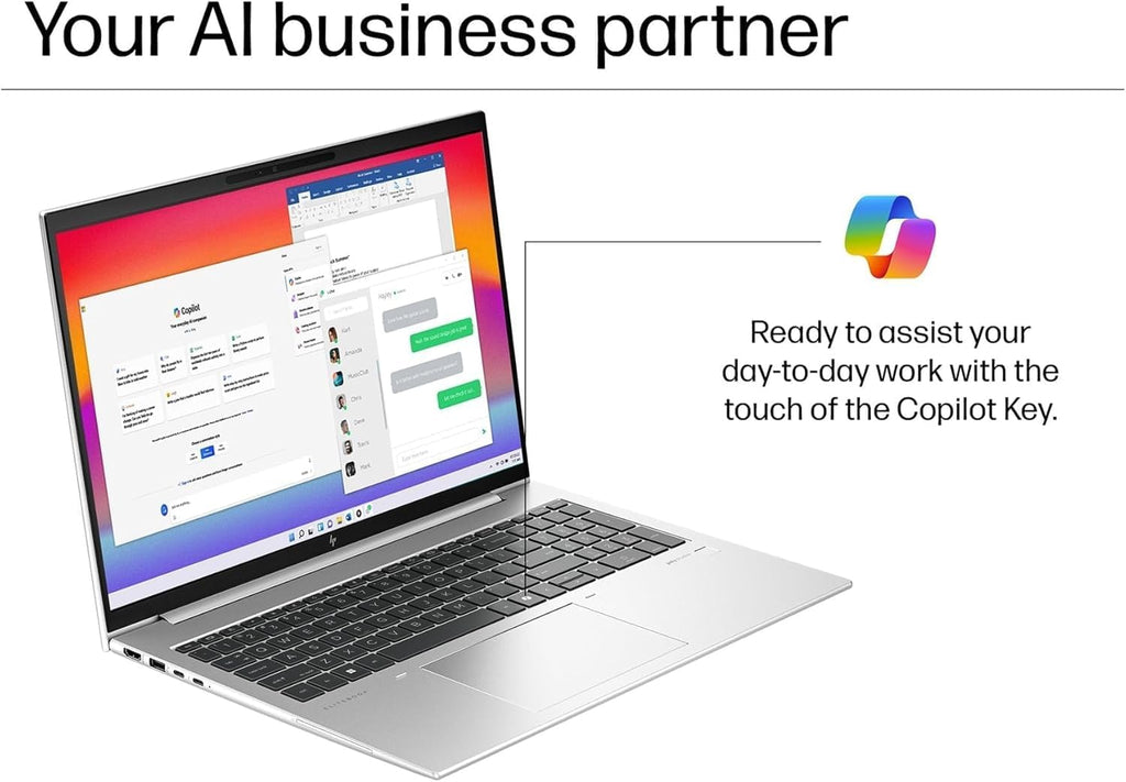 HP EliteBook 860 G11 Business AI PC Laptop (16' FHD+ Anti-Glare, Intel 12-Core Ultra 5 125U (> i7-1355U), 32GB DDR5 RAM, 1TB SSD) Backlit, Fingerprint, 5MP IR Webcam, 2x Thunderbolt 4, Win 11 Pro
