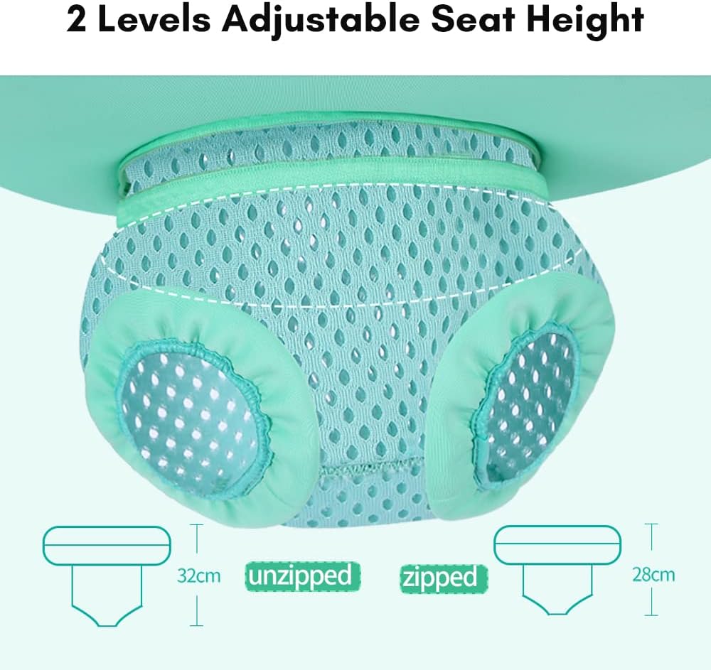 Non-Inflatable Baby Pool Seat Float - Safety Seat for 4-24 Months: Summer Swimming Buddy