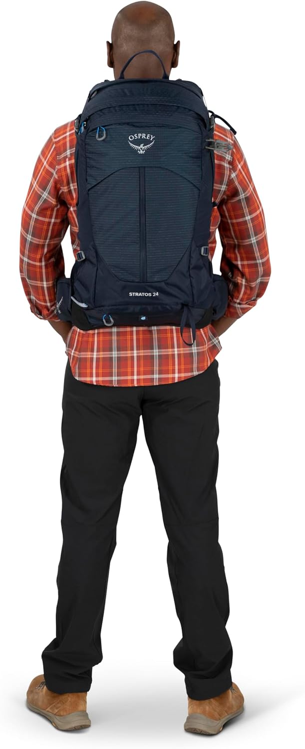 Osprey Stratos 34L Men's Hiking Backpack, Tunnel Vision Grey