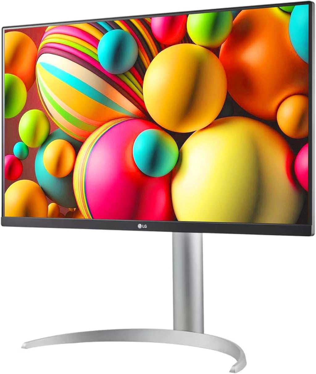 LG 27 inch Ultrafine 4K UHD (3840 x 2160) IPS Computer Monitor, VESA DisplayHDR™ 400, 5ms, Dynamic Action Sync, Reader Mode, Flicker Safe, HDMI, DisplayPort, Tilt/Height/Pivot Adjustable, White