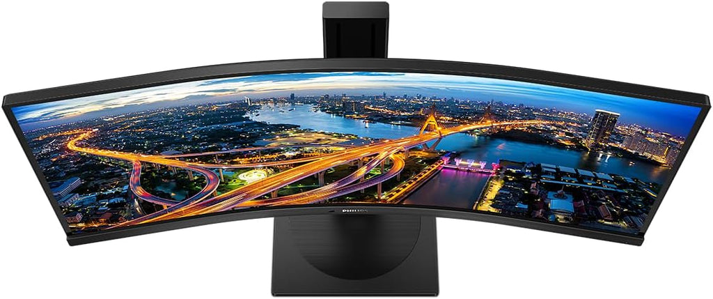 Philips Curved Monitor 346B1C 86 cm (34-inch) (HDMI, DisplayPort, USB-C, USB Hub, 3440 x 1440, 100 Hz, FreeSync, 5ms Response Time) Black