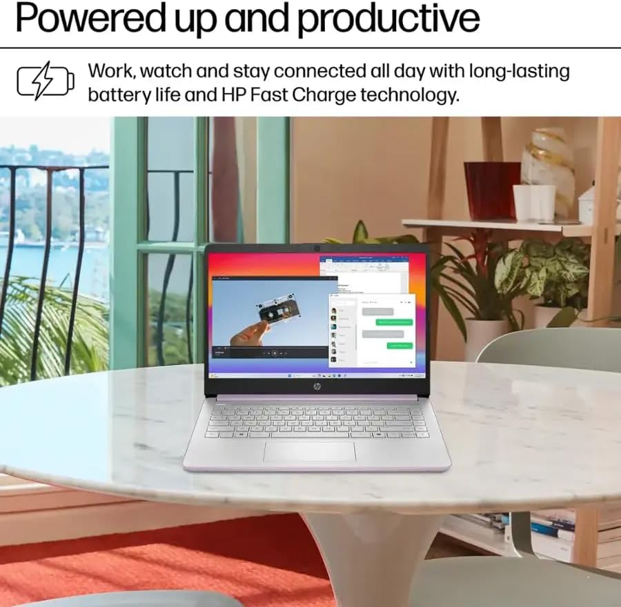 HP Laptop 14' for Student & Business, 1 Year Office 365, 16GB RAM, 384GB Storage(128GB UFS + 256GB SD Card), Intel Quad-Core Processor(Beat i3-1115G4), Wi-Fi 6, Webcam, USB C, Win 11 Pro
