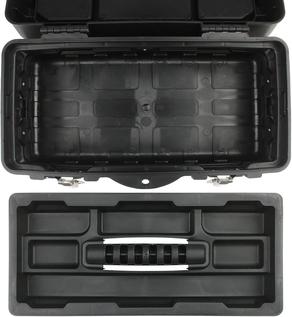 Portable Tool Box Plastic Large Stainless Steel Tool Box Home Repair Electrician Storage Box Work Tool Box Durable Storage Tool Box Small Parts Box