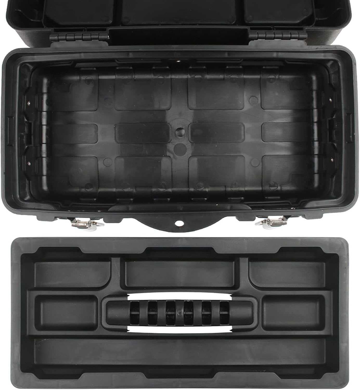 Portable Tool Box Plastic Large Stainless Steel Tool Box Home Repair Electrician Storage Box Work Tool Box Durable Storage Tool Box Small Parts Box