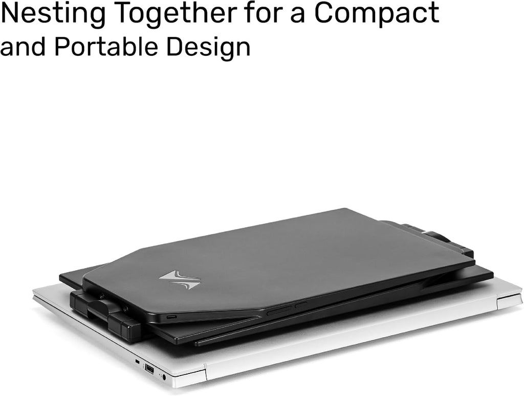SideTrak Swivel Pro Triple 13.3' Ultra Slim Attachable Portable Monitor, FHD IPS 1080p Laptop Screens with Kickstand + Unique Patented Swivel Hinge, For Mac, PC, and Chromebook, USB-C® Port Connection