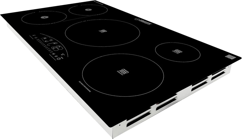 Equator 36-inch Electric Hybrid Cooktop with 3 Induction & 2 Ceramic Burners Dual Cooking Modes for Flexible, Fast, and Efficient Cooking Sleek Built-in Design