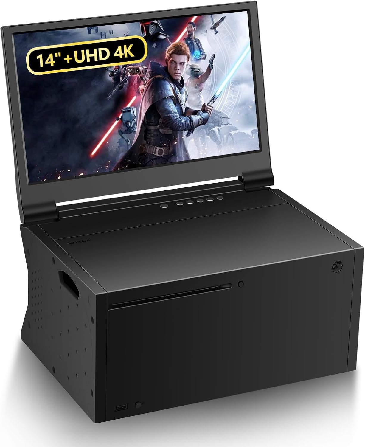 G-STORY 14'' Portable Monitor for Xbox Series X 4K Portable Gaming Monitor IPS Screen for Xbox Series X（not Included） with Two HDMI, HDR, Freesync Game Mode Travel (14'&4K for Xbox Series X)