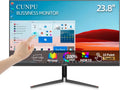 CUNPU 24 Inch Touchscreen Monitor, 10 Point Touch, FHD 1080P 75Hz IPS Screen, 100% SRGB, VESA Wall Mountable, Tilt Adjustment, VGA HDMI USB for PC, Laptop Business & Work Station, Warehouse