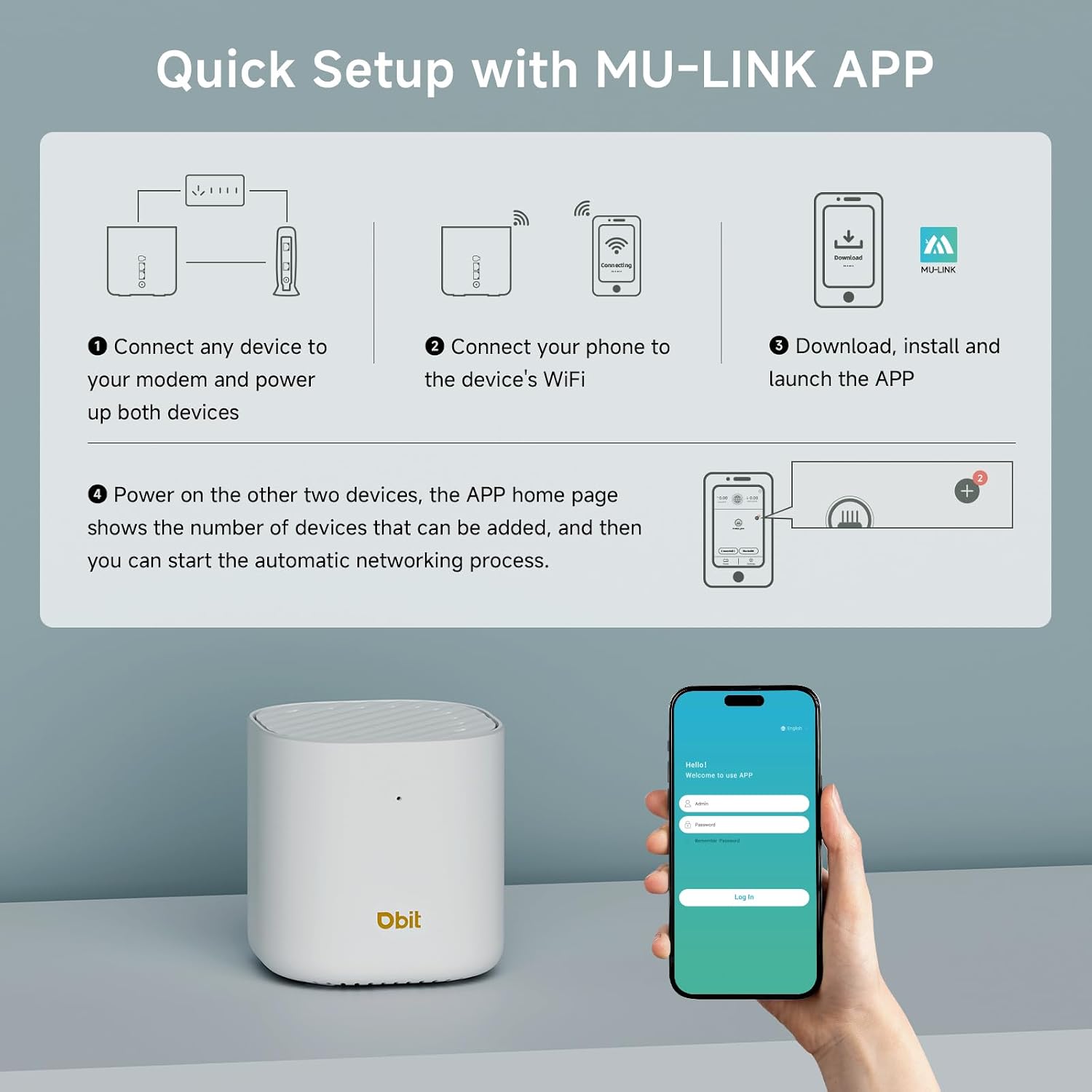 DBIT AX3000 WiFi 6 Mesh Wi-Fi System | 6,500 Sq Ft Coverage & 150 Devices | Dual-Band, Seamless Roaming, Parental Controls | Replaces Wireless Router and Extender | 2 Gigabit Ports Per Unit (3-Pack)