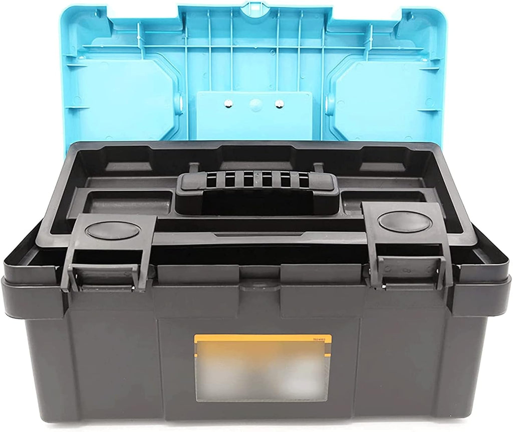 LIOONS Tool Box Plastic Portable Tool Boxes Lightweight Tool Kit with Removable Inner Tray and Handle Storage Case Storage Tool Set