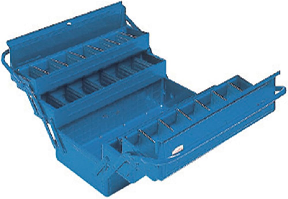 TRUSCO GT-350-B 3-Tier Tool Box, 13.8 x 8.7 x 13.4 inches (352 x 220 x 343 cm), Blue