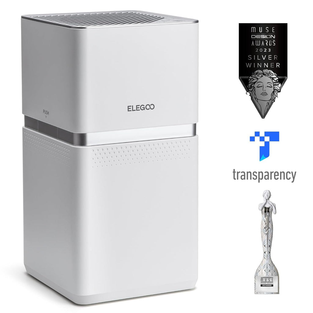 ELEGOO MARSMATE Air Purifier, Remove Up to 95% TVOC, Compatible with Saturn 8k, Saturn 2, Saturn 3, Saturn 3 Ultra, Mars 4 DLP, Mars 4 MAX, Jupiter, Jupiter SE, Saturn 4, Saturn 4 Ultra 3D Printers