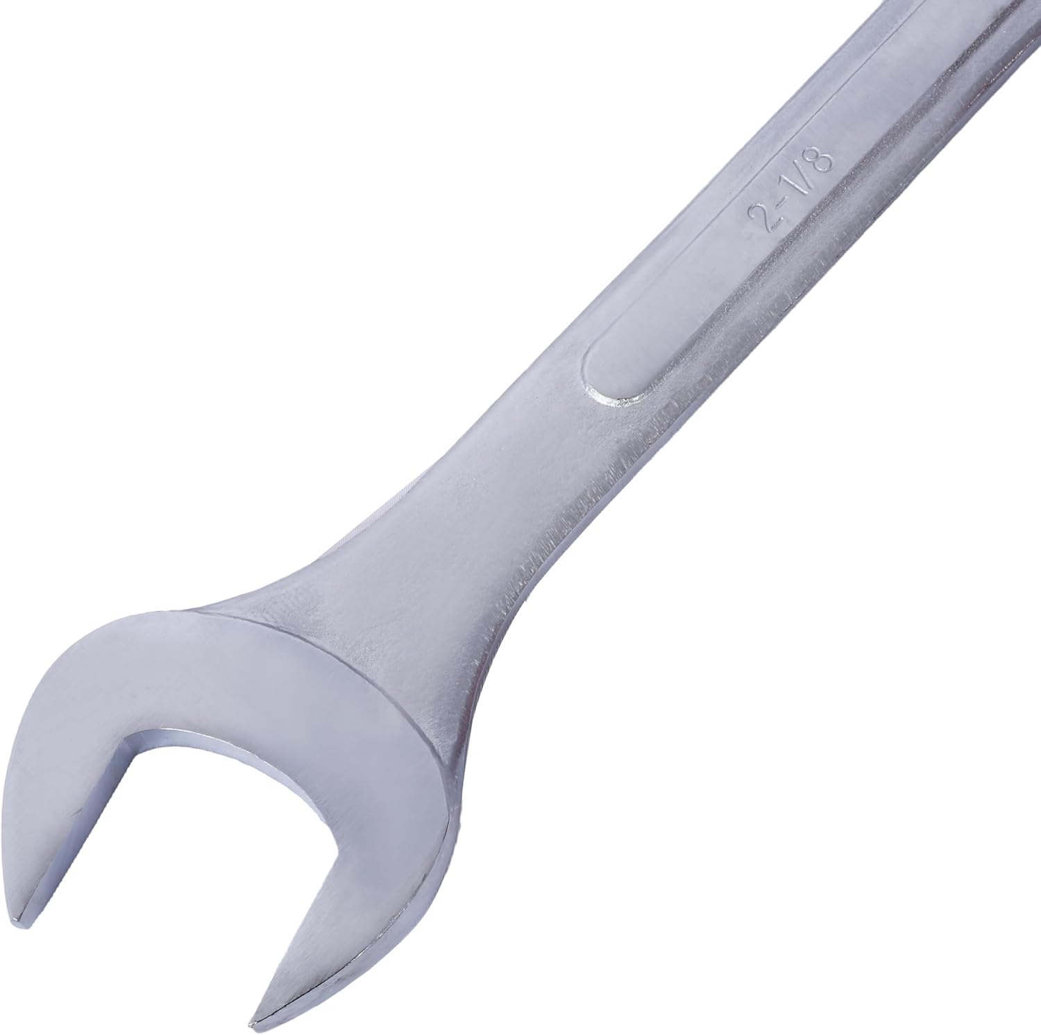 4PC Jumbo Combination Wrench Set, SAE 2-1/8'–2-1/2', Durable Carbon Steel, Chrome Plated Finish for Corrosion Resistance, Includes Storage Bag