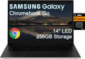 SAMSUNG Galaxy Chromebook Go Laptop (14' LED, Intel Celeron N4500, 256GB Storage (128GB eMMC+128GB SD Card)) For Home & Student, 12-Hr Long Battery, Spill-Resistant, Webcam, Wi-Fi 6, Chrome OS, Silver