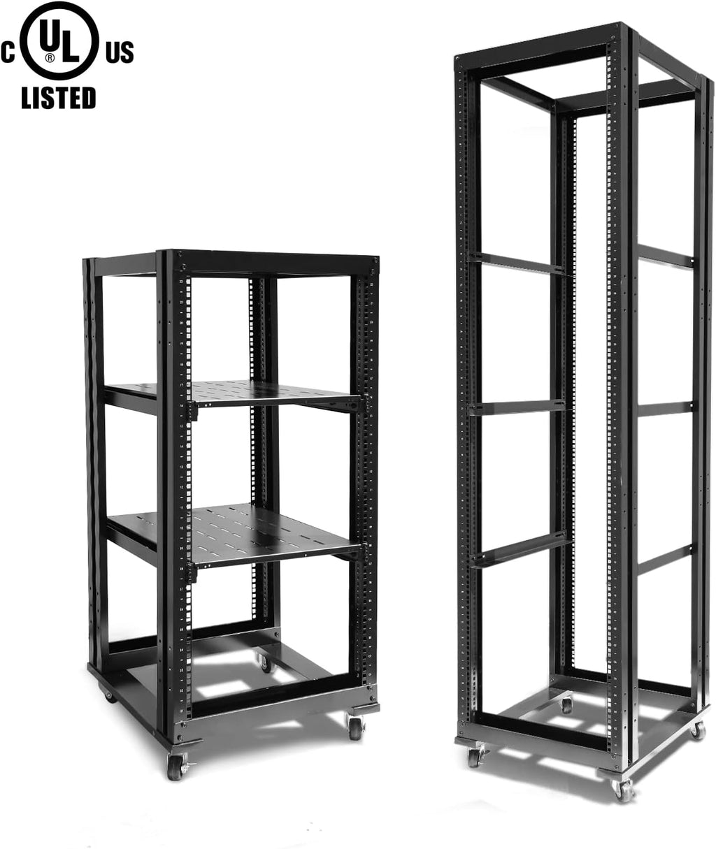 22U 4 Post Open Frame 19inch Data Network It Server/Audio Rack 31' Deep UL Certified