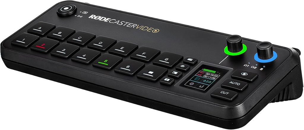 RODECaster Video All-in-One Production Console + 2x Professional Studio Headphones + 2x Podcast Microphone + 2 x Mic Arm + 64GB Micro SD Memory Card + 4x USB-C + 4x Video Cable + More (Bundle)