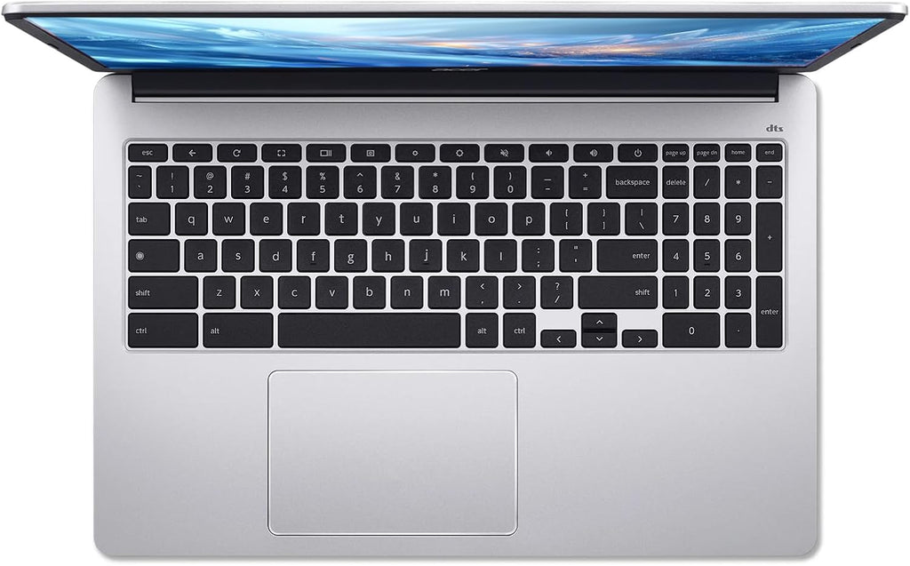 acer Chromebook 315 15.6' FHD Laptop Computer, Dual Core Intel Celeron N4500, 4GB RAM 192GB Storage (64GB eMMC+128GB SD Card), 10+ Hrs, Numeric Keypad, Wi-Fi 6, Type-C, Chrome OS, Silver, w/Battery