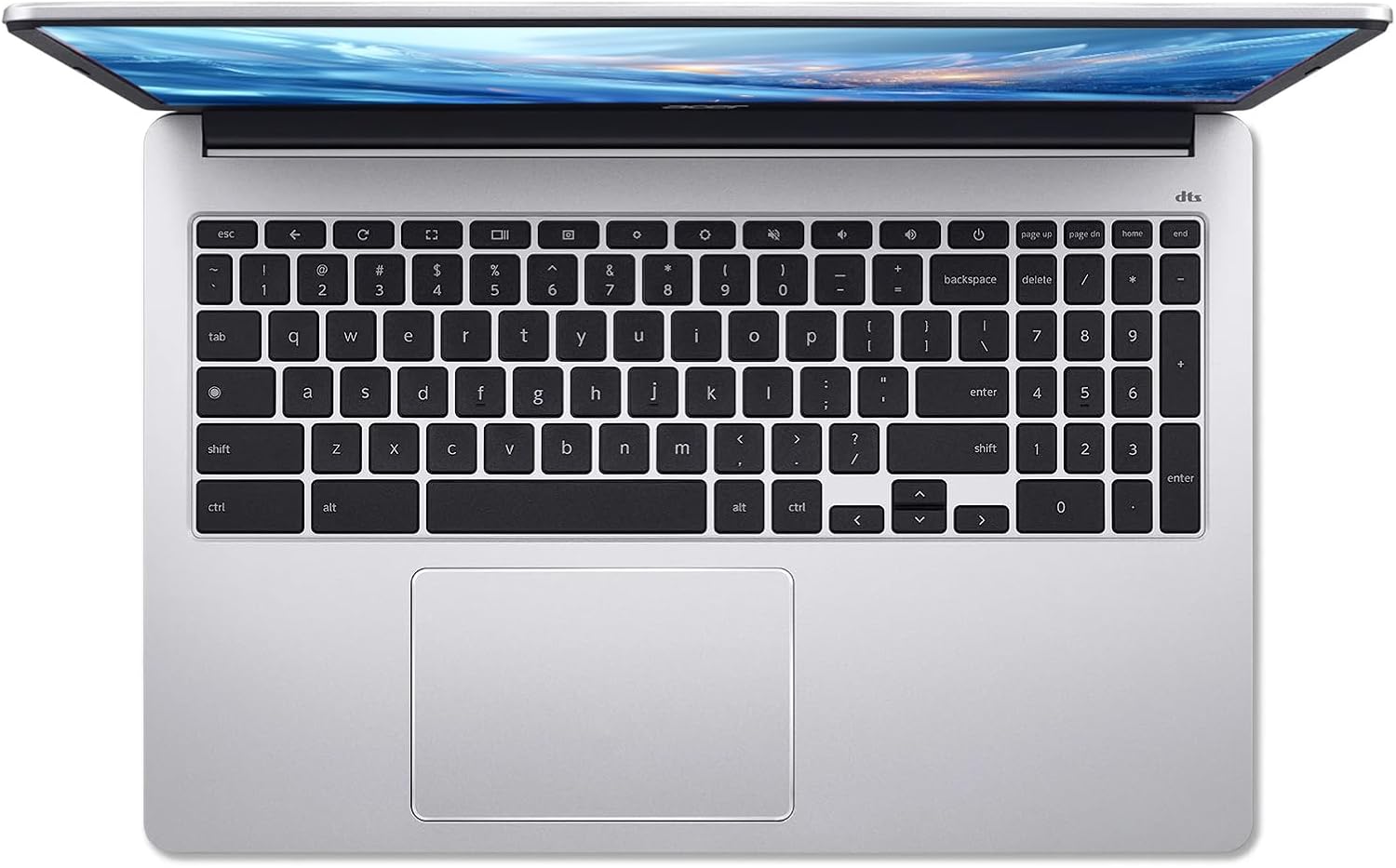 acer Chromebook 315 15.6' FHD Laptop Computer, Dual Core Intel Celeron N4500, 4GB RAM 192GB Storage (64GB eMMC+128GB SD Card), 10+ Hrs, Numeric Keypad, Wi-Fi 6, Type-C, Chrome OS, Silver, w/Battery