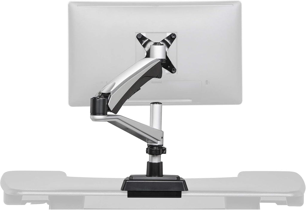 Vari Single Monitor Arm - VESA Monitor Mount w/ 360 Degree Adjustment - Monitor up to 27 inches, 19.8 lbs - Single Monitor Mount with Full Adjustability - Computer Monitor Stand for Home or Office