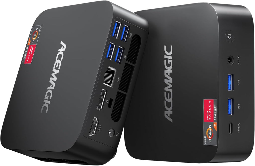 ACEMAGICIAN Kron Mini K1 Mini PC, Ryzen 7 7735HS, 24GB LPDDR5 512GB SSD Mini Computers(up to 4.75Ghz), Micro Desktop 4K Triple Display Bluetooth/WiFi6/Office(Upgraded 7730U/7430U/5800H)