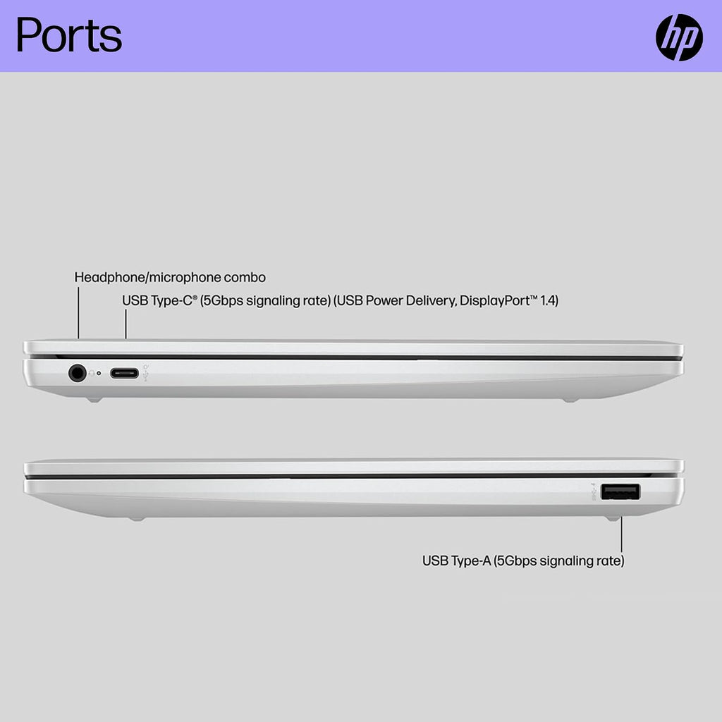 HP Chromebook 14 Laptop (14' Anti-Glare Display, Intel Processor N200, 4GB RAM, 256GB Storage (128GB +128GB SD Card)) Business, Home & Students, 12-Hr Long Battery Life, IST HUB, Webcam, Chrome OS