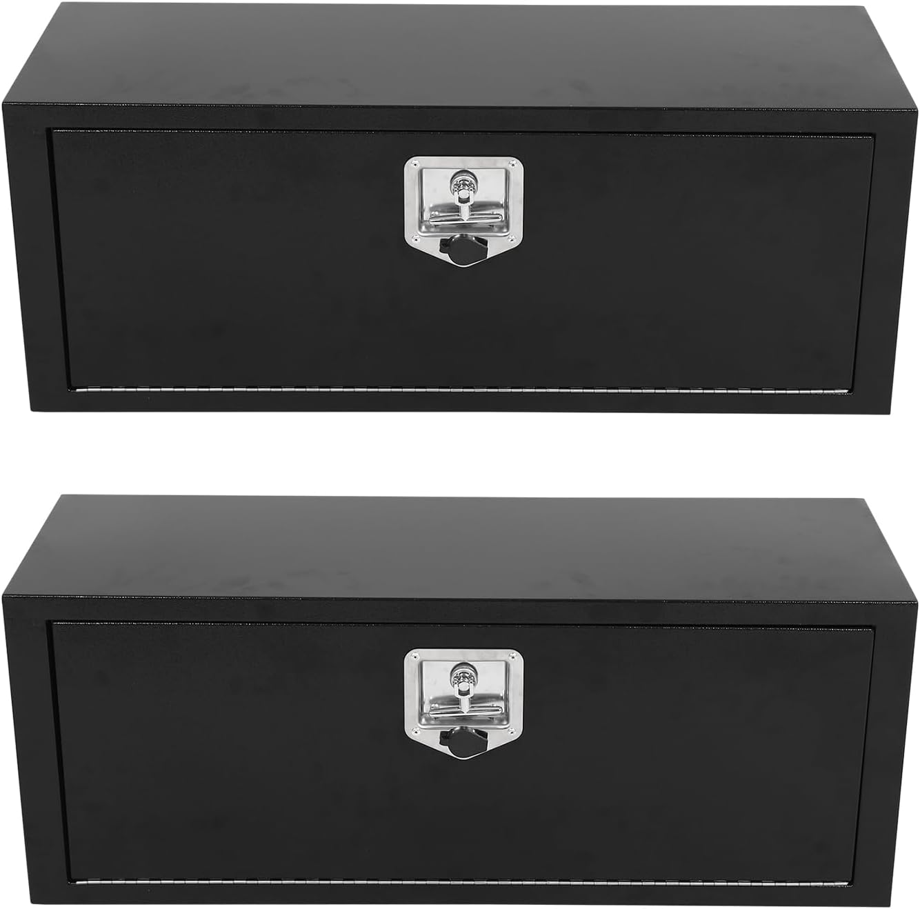 36 Inch Underbody Tool Boxes Set of 2,Underbody Truck Box w/T-Handle Latch and keys for Pickup Truck,Utility Tractor,RV,Waterproof Tool Chest For Storage & Organization-36 × 12 × 14 inch