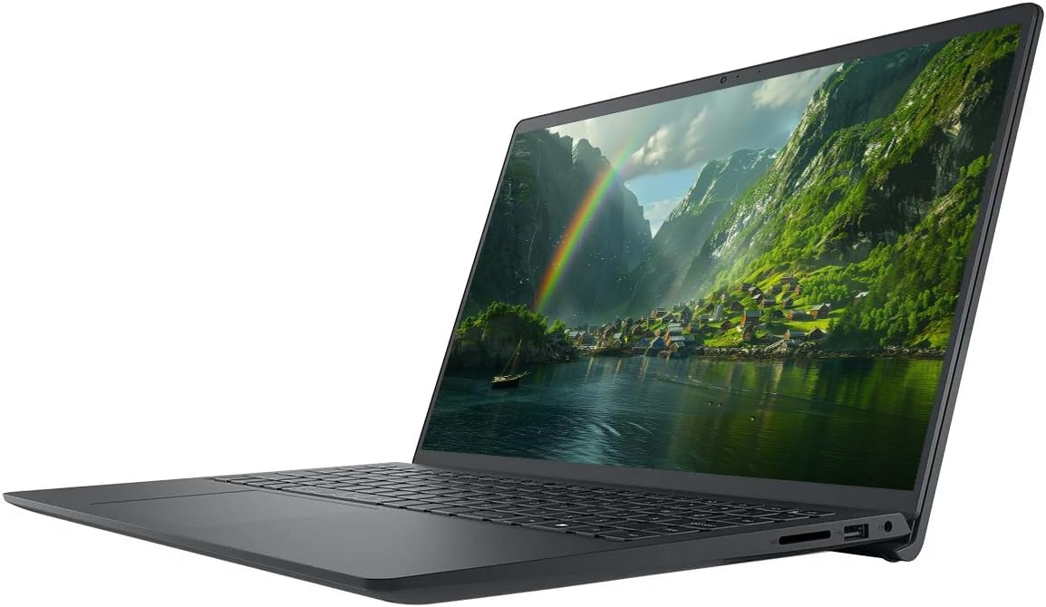 Dell Inspiron 15.6' FHD Touchscreen Business Laptop, AMD Ryzen 7 7730U (8-Core), 64GB RAM 2TB SSD, Windows 11 Home, Numeric Keypad, SD Card Reader, Black