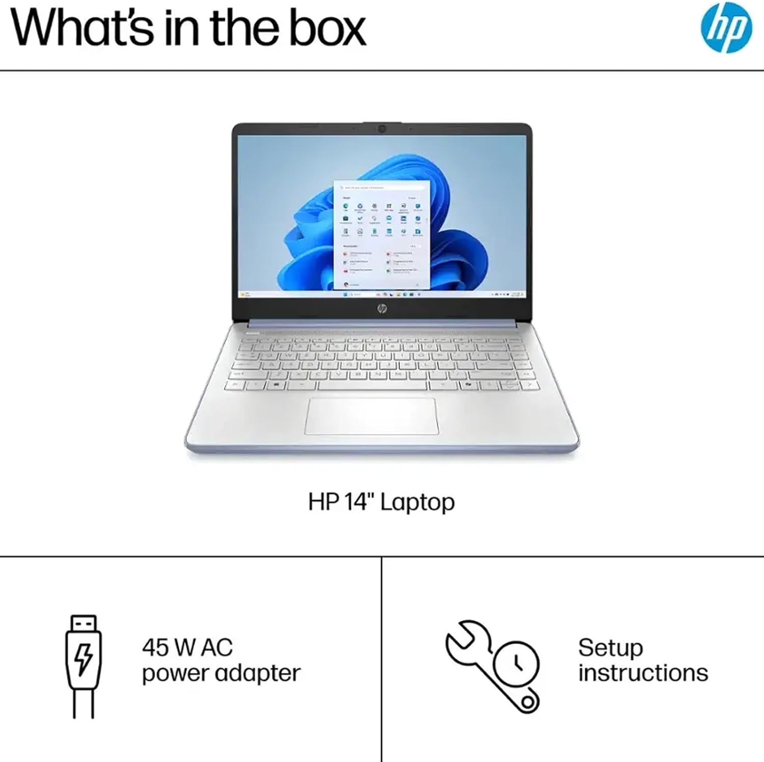 HP Student Business Laptop Computer - Intel Processor N150, 14 inch HD Display, AI-Powered, Lightweight, Windows 11 Pro, Webcam, w/Accessories, 16GB RAM, 256 GB Storage(128GB UFS+128GB MSD), Blue