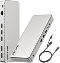 Docking Station 3 Monitors,WAVLINK SM770 Docking Station with Triple HDMI, Dual DP, 100W PD in,10Gb USB A&C,2.5G Ethernet,Compatible with MacBook Neo/Mac OS, SMI Driver & Host USB3.2 Gen 2 Required