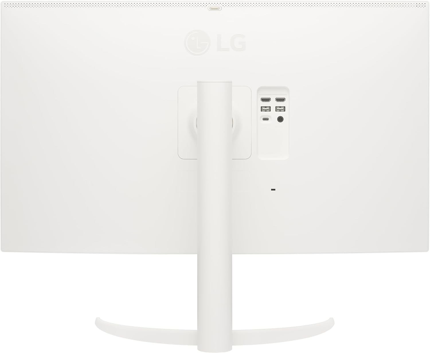 LG 32SR75U-W 32-inch Smart Monitor with Steaming TV, 4K UHD (3840 x 2160), HDR10, USB Type-C 65W PD, webOS, Screen Share, Bluetooth, Built-in Speaker, HDMI, USB, Remove Control, White