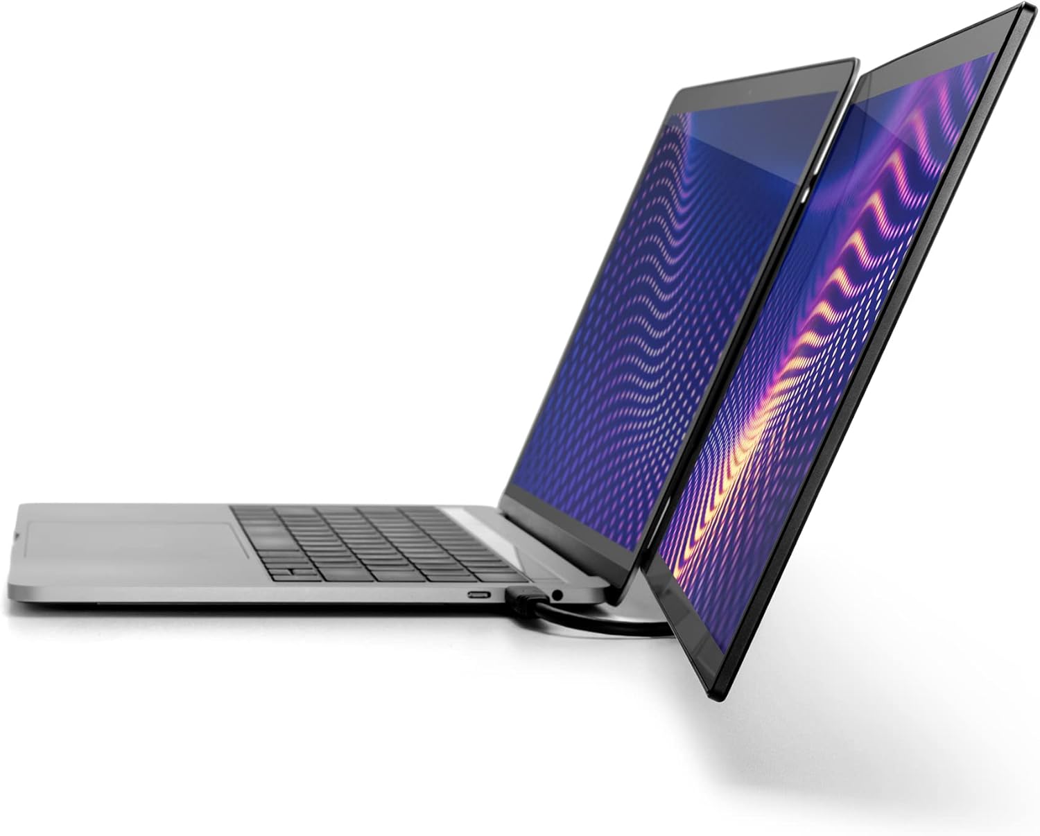 SideTrak Swivel Pro 13.3' Ultra Slim Attachable Portable Monitor, FHD IPS 1080p Laptop Screens with Kickstand + Unique Patented Swivel Hinge, for Mac, PC, and Chromebook, USB-C® Port Connection